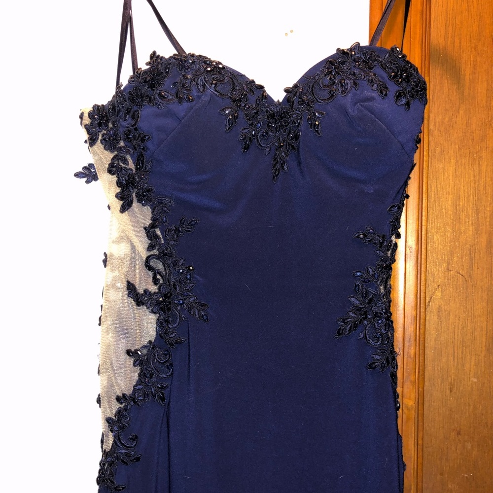 Navy Blue Prom Dress